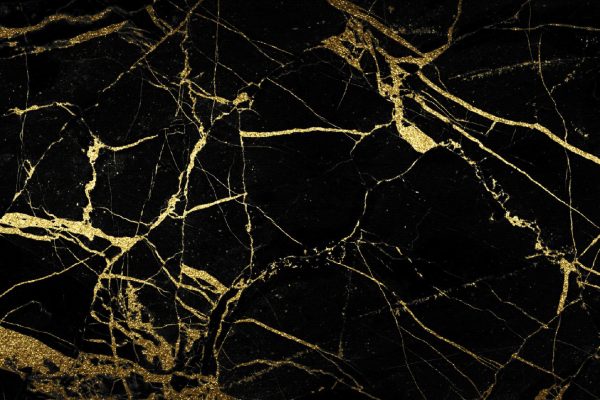 Black gold mermer